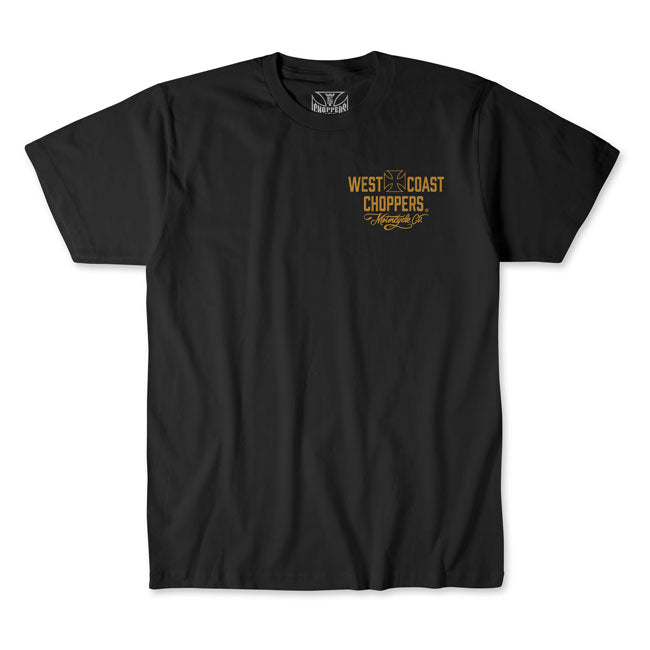 WCC Motorcycle t-shirt black/yellow T-SHIRTS West Coast Choppers