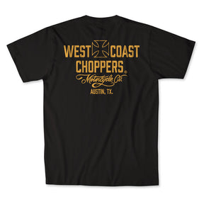 WCC Motorcycle t-shirt black/yellow T-SHIRTS West Coast Choppers