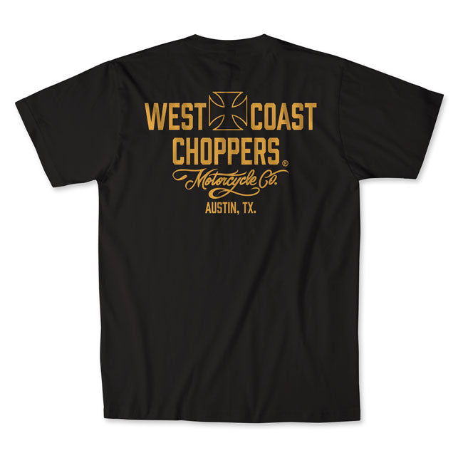 WCC Motorcycle t-shirt black/yellow T-SHIRTS West Coast Choppers