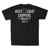 WCC Motorcycle t-shirt black/white T-SHIRTS West Coast Choppers