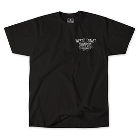 WCC Motorcycle t-shirt black/white T-SHIRTS West Coast Choppers