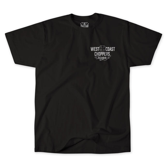 WCC Motorcycle t-shirt black/white T-SHIRTS West Coast Choppers