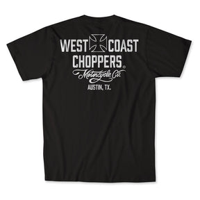 WCC Motorcycle t-shirt black/white T-SHIRTS West Coast Choppers
