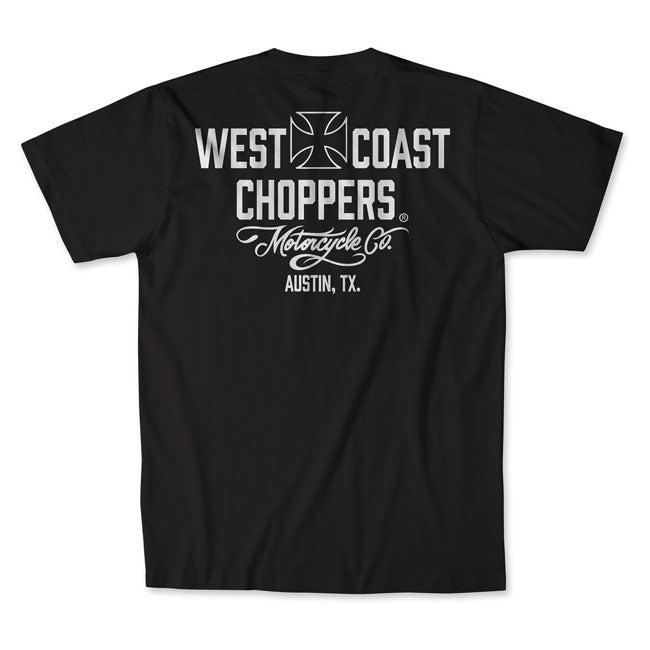 WCC Motorcycle t-shirt black/white T-SHIRTS West Coast Choppers