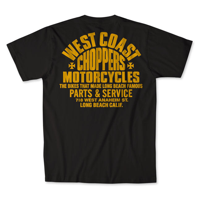 WCC Parts t-shirt black/yellow T-SHIRTS West Coast Choppers