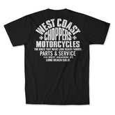 WCC Parts t-shirt black/white T-SHIRTS West Coast Choppers