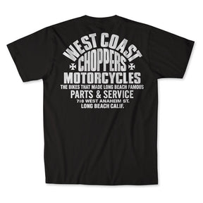 WCC Parts t-shirt black/white T-SHIRTS West Coast Choppers