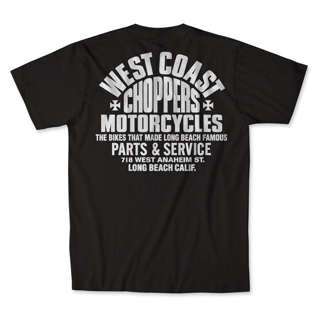 WCC Parts t-shirt black/white T-SHIRTS West Coast Choppers