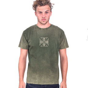 WCC Loud Pipes t-shirt vintage green T-SHIRTS West Coast Choppers
