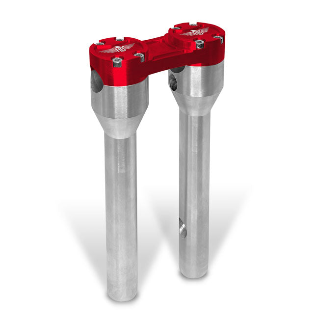 Heinz Bikes Riser Straight 10 Silver/Red 1 Risers Heinz Bikes