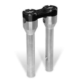 12" Clubstyle Straight Riser With 1 1/4" Clamping Area, Silver & Black Risers Heinz Bikes