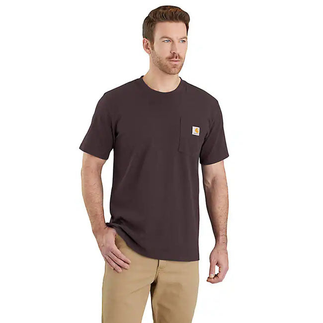 Carhartt K87 Pocket t-shirt dark sepia T-SHIRTS Carhartt