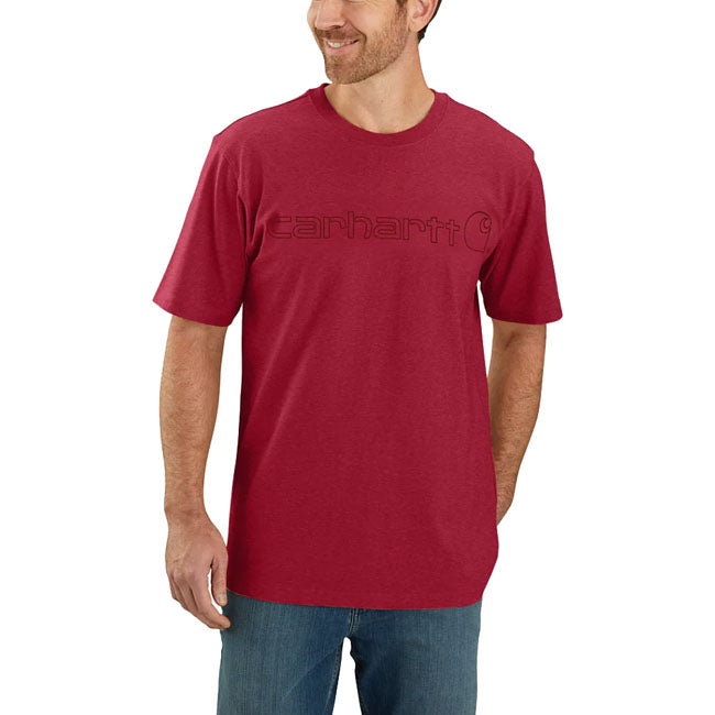 Carhartt Core Logo t-shirt industry red T-SHIRTS Carhartt
