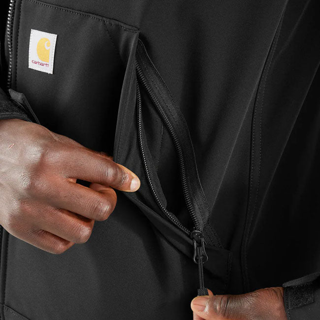 Carhartt Relaxed Fit Softshell jacket black JACKETS MALE Carhartt