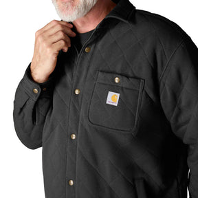Carhartt Quilted Snap Front shirt black SHIRTS Carhartt