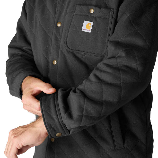 Carhartt Quilted Snap Front shirt black SHIRTS Carhartt