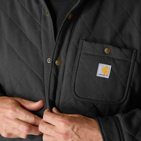 Carhartt Quilted Snap Front shirt black SHIRTS Carhartt