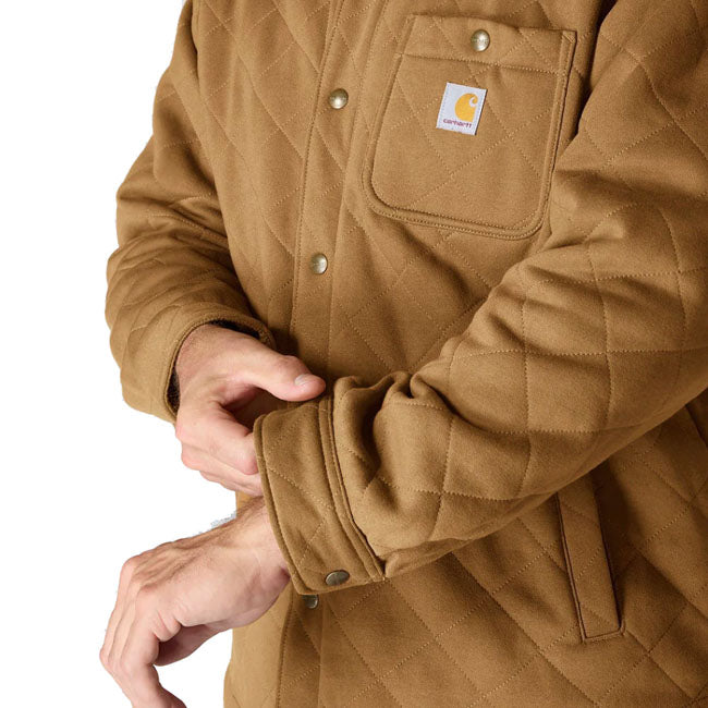 Carhartt Quilted Snap Front shirt carhartt® brown SHIRTS Carhartt