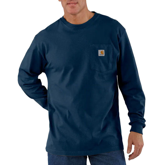 Carhartt Pocket long sleeve navy T-SHIRTS LONG SLEEVE Carhartt