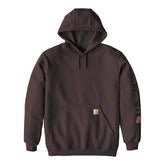 Carhartt Sleeve Logo hoodie dark sepia HOODIES Carhartt