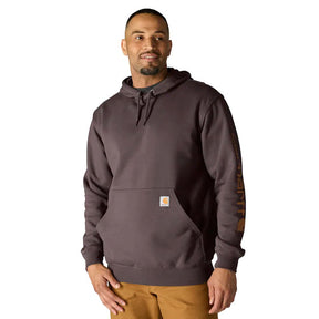 Carhartt Sleeve Logo hoodie dark sepia HOODIES Carhartt