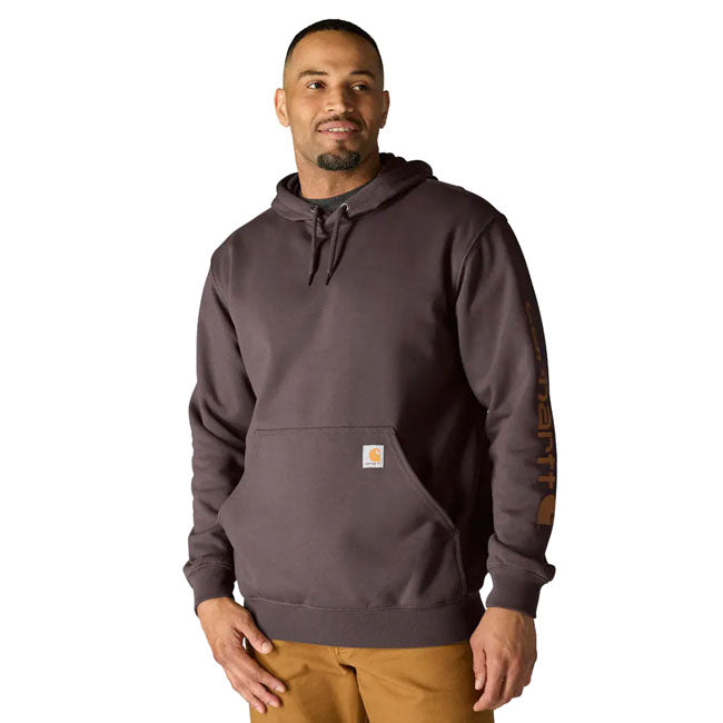 Carhartt Sleeve Logo hoodie dark sepia HOODIES Carhartt
