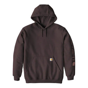 Carhartt Sleeve Logo hoodie dark sepia HOODIES Carhartt