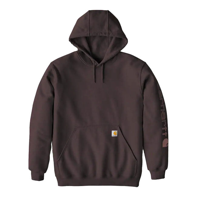 Carhartt Sleeve Logo hoodie dark sepia HOODIES Carhartt