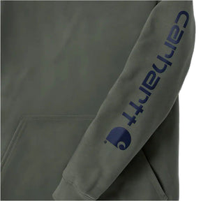 Carhartt Sleeve Logo hoodie dusty olive HOODIES Carhartt