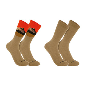 Carhartt Wool Blend Mountain Crew sock 2 Pack assorted3 Socks Carhartt