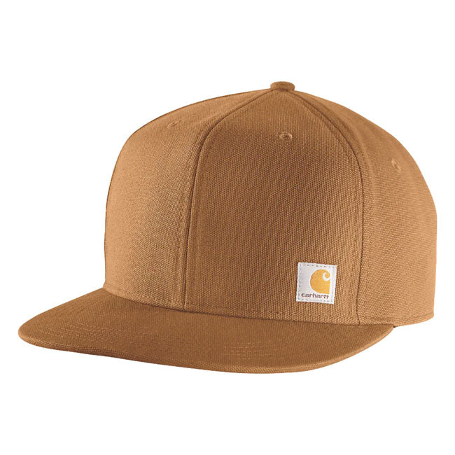 Carhartt Firm Duck Flat Brim cap carhartt® brown CAPS Carhartt