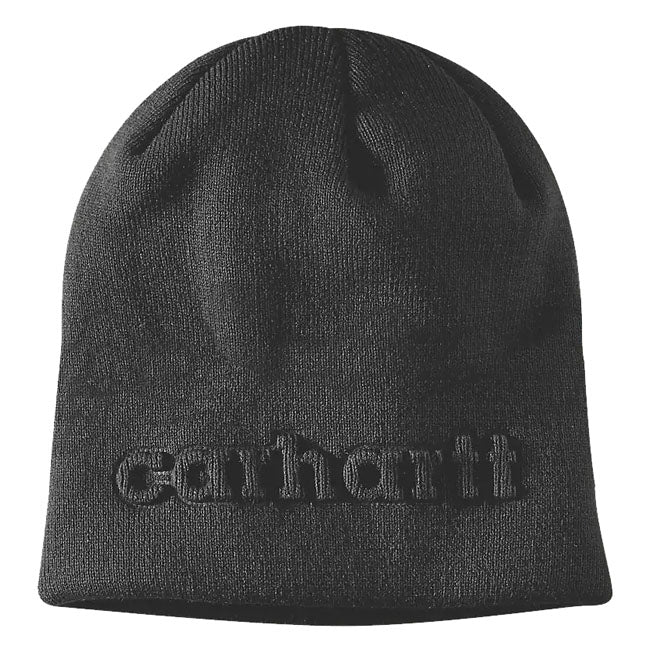 Carhartt Knit Embossed beanie black BEANIES Carhartt