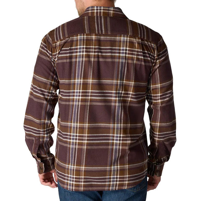 Carhartt Flannel Plaid shirt dark sepia SHIRTS Carhartt