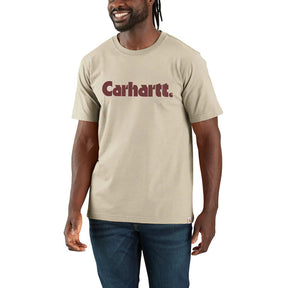 Carhartt Logo Graphic t-shirt oat milk T-SHIRTS Carhartt