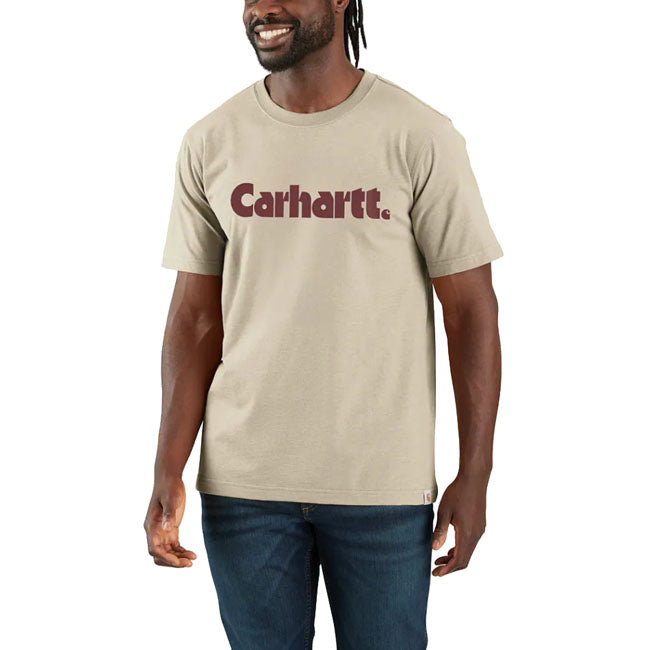 Carhartt Logo Graphic t-shirt oat milk T-SHIRTS Carhartt