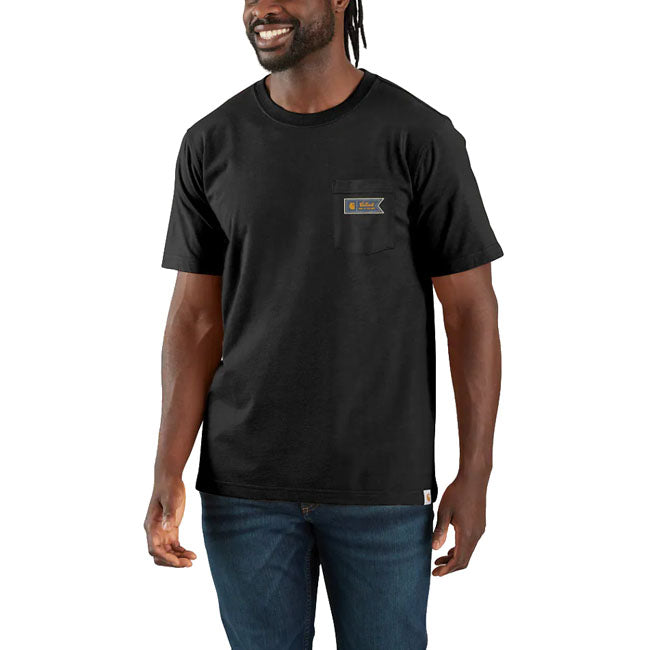 Carhartt Pocket Script Graphic t-shirt black T-SHIRTS Carhartt