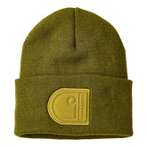 Carhartt Patch beanie dark bronzed green BEANIES Carhartt