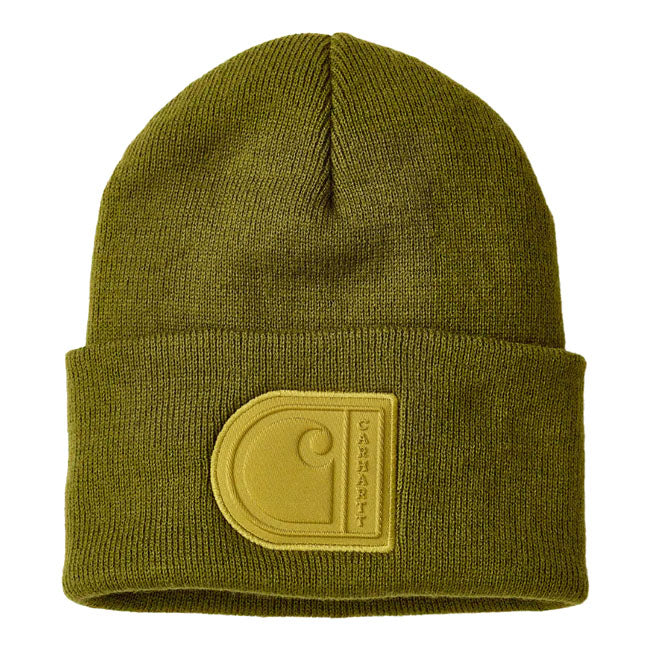 Carhartt Patch beanie dark bronzed green BEANIES Carhartt
