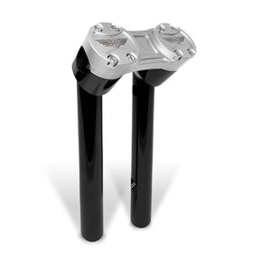 6" Clubstyle PullBack Riser With 1" Clamping Area, Black & Silver Risers Heinz Bikes