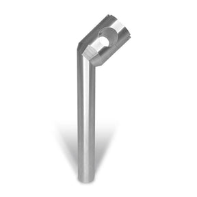 6" Clubstyle PullBack Riser With 1" Clamping Area, Silver Risers Heinz Bikes