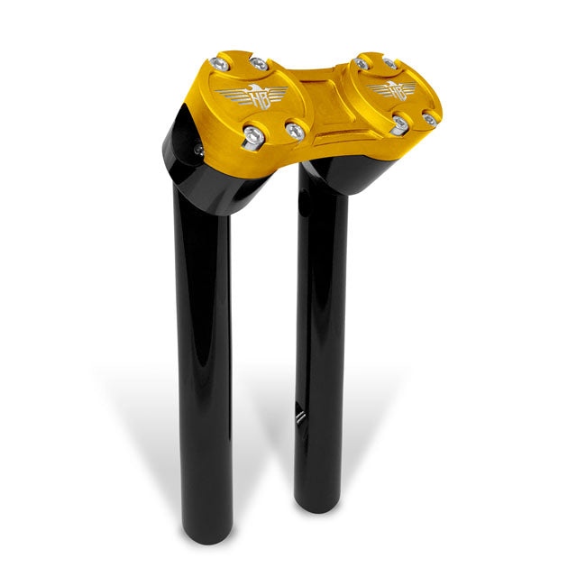 Heinz Bikes Riser Pullback 6 Black/Gold 1 Risers Heinz Bikes