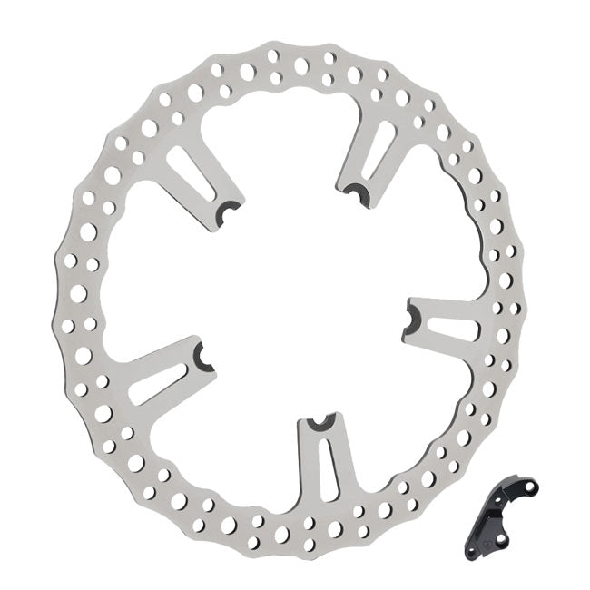 Arlen Ness 15" Left Big Brake Rotor Hub Mount - Dyna Brake Rotors Arlen Ness