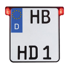 Heinz Bikes All Inn 2.0 Black Lic Plate Holder W/Brake & Rear Light License Plate Holders Heinz Bikes
