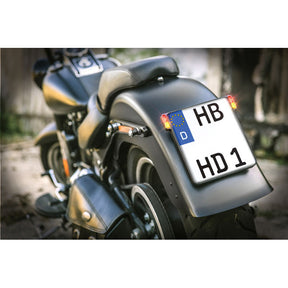 Heinz Bikes Aio L/P All Uni Blk De License Plate Holders Heinz Bikes