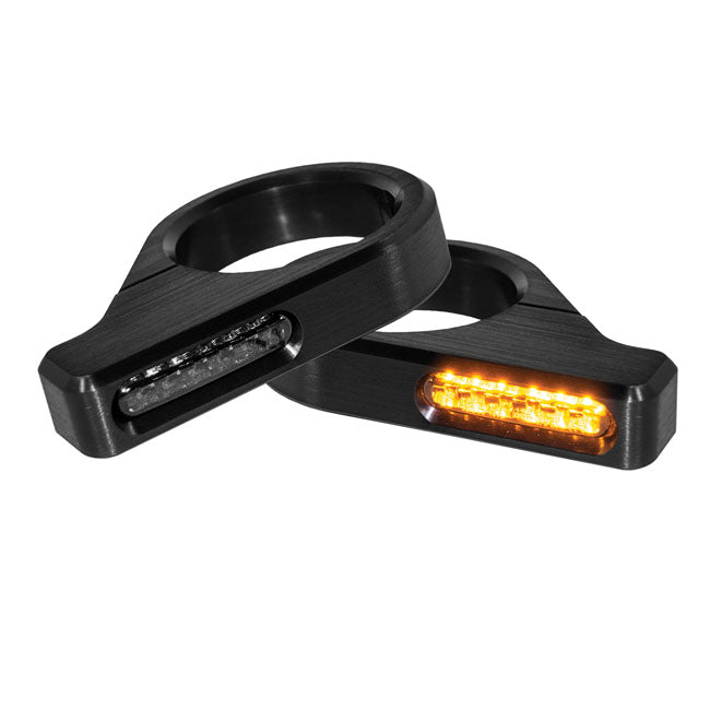 Heinz Bikes Turnsig Led 39/41 Mm Bk Turn Signals Heinz Bikes