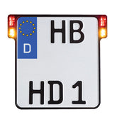 License Plate Holder 3-in-1 With LED Plate Lights, Germany License Plate Holders Heinz Bikes