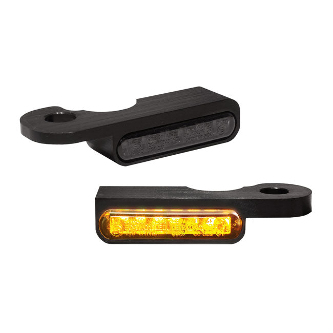 Heinz Bikes Handlebar Mounting Led Blinkers Amber/Black Turn Signals Heinz Bikes