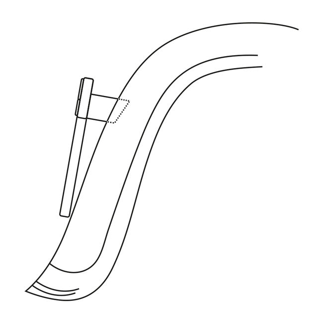 Heinz Bikes Mounting Adapter Blokks For License Plate Holder Black License Plate Frames Heinz Bikes