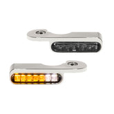 Heinz Bikes Handlebar Mounting Led Blinkers W/Position Light Chrome Turn Signals Heinz Bikes