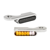Heinz Bikes Handlebar Mounting Led Blinkers W/Position Light Chrome Turn Signals Heinz Bikes